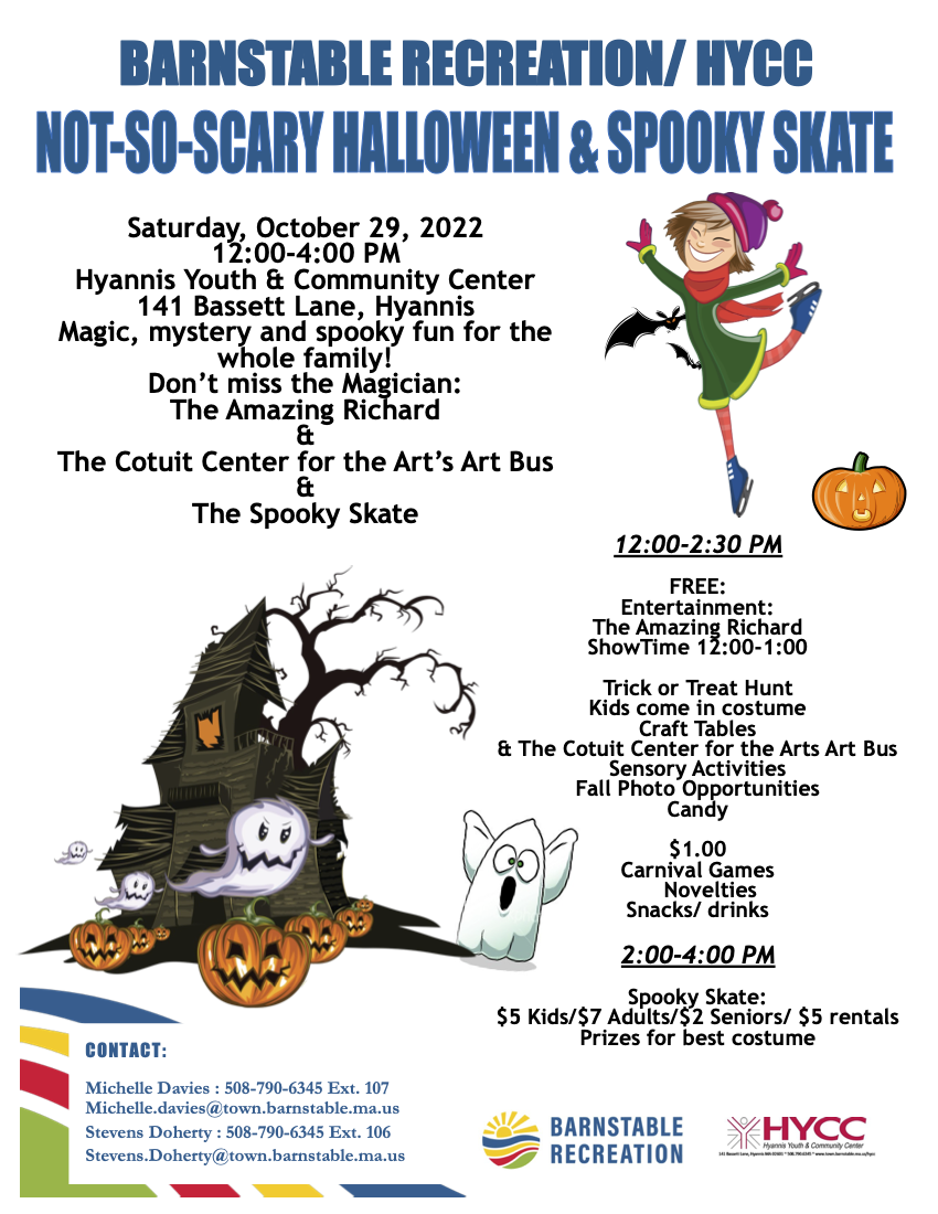 not so Scary Halloween flyer