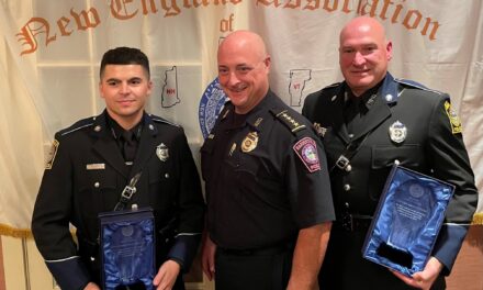 Officers Nelson Souve and Marcus Cunningham awarded the New England Association of Chiefs of Police “Medal of Valor”