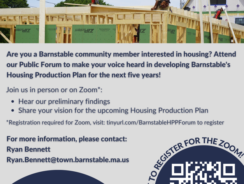 Town of Barnstable Community Forum Housing Production Plan Progress Update