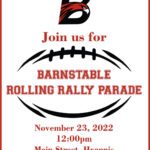 RED ROLLING RALLY STEPS OFF FROM TRANSPORTATION BUILDING IN HYANNIS WEDNESDAY, NOVEMBER 23, 2022 AT 12 NOON