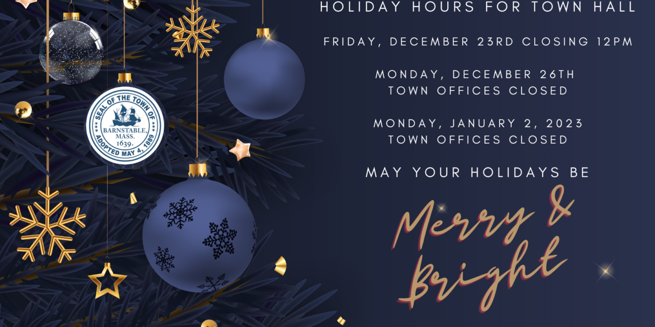 Transfer Station and Town Hall Holiday Hours of Operation