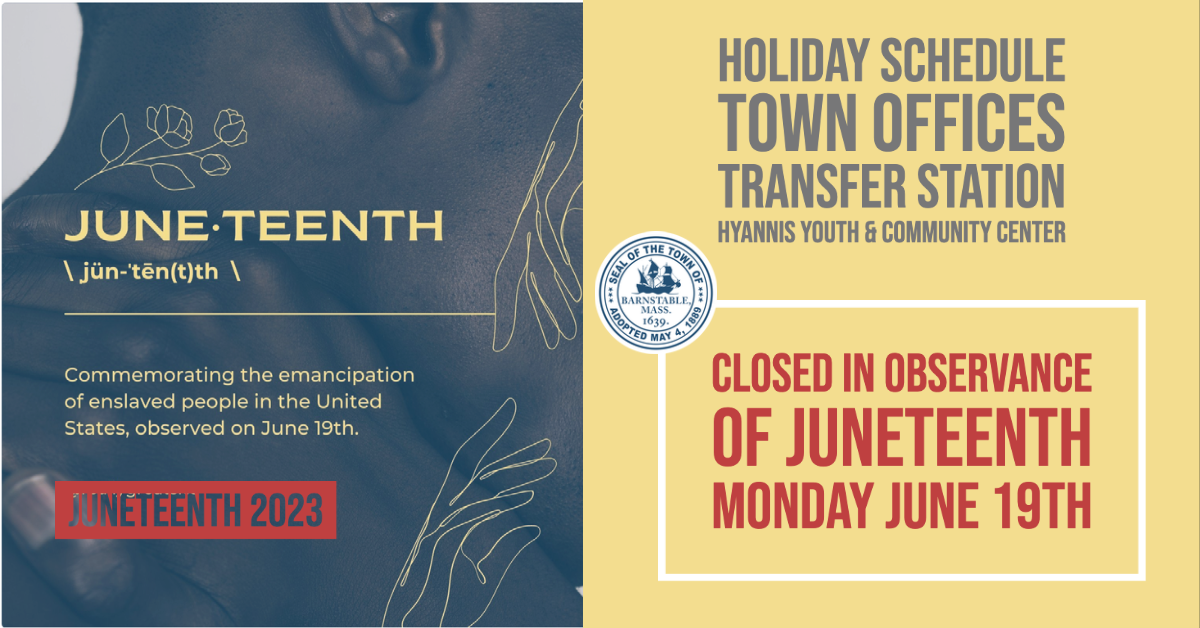 Town Offices and Transfer Station Hours of Operation Monday, June 19, 2023