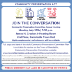 Community Preservation Committee Annual Meeting