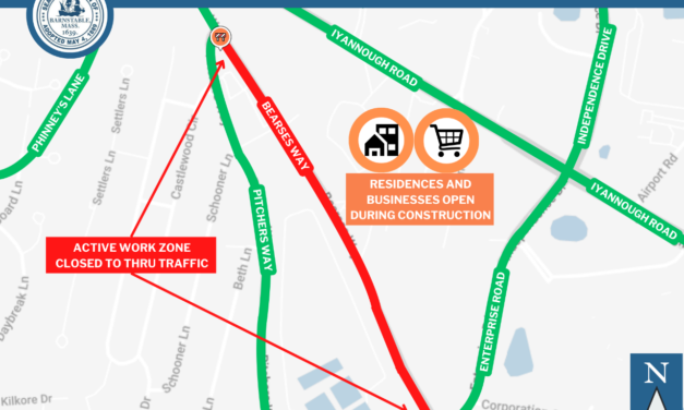 Portion of Bearses Way, Hyannis, to be Closed to Thru Traffic Beginning January 20, 2025